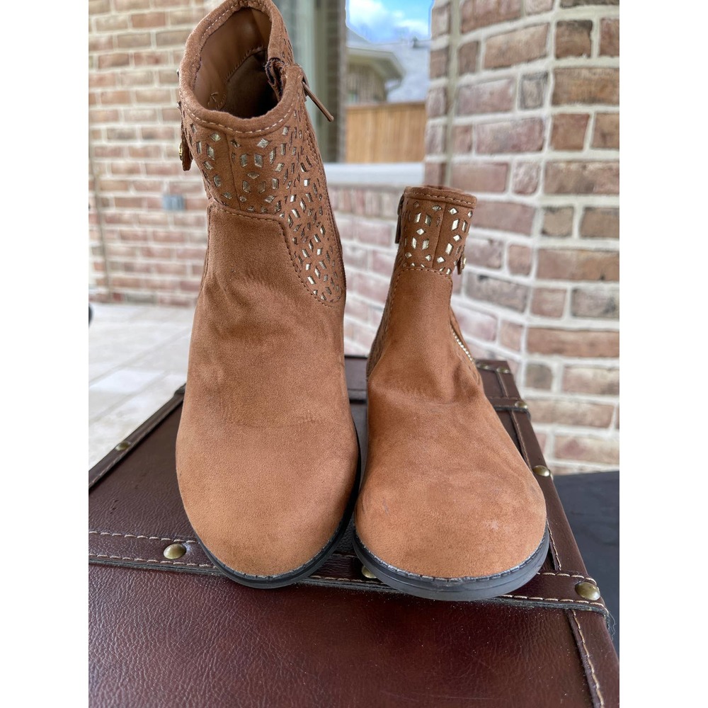 Michael Kors Girls Brown Comboots Size 4